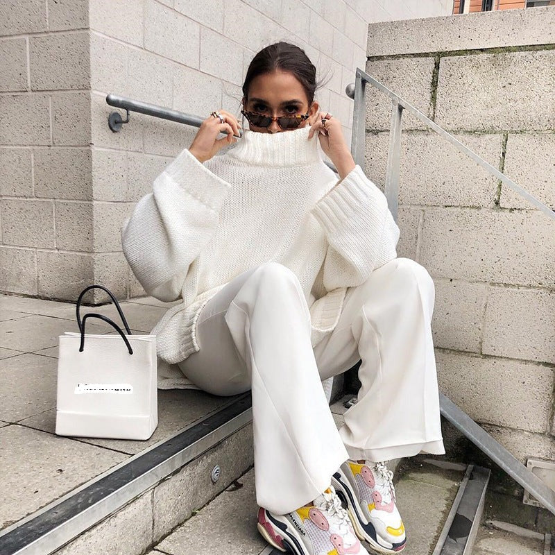 Damen-Rollkragenpullover Aus Kaschmir Für Den Winter | Oversize