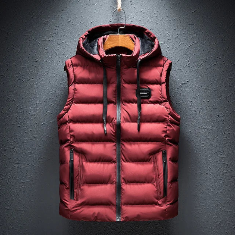 Herren Bodywarmer Mit Kapuze Und Reißverschluss | Ärmellos