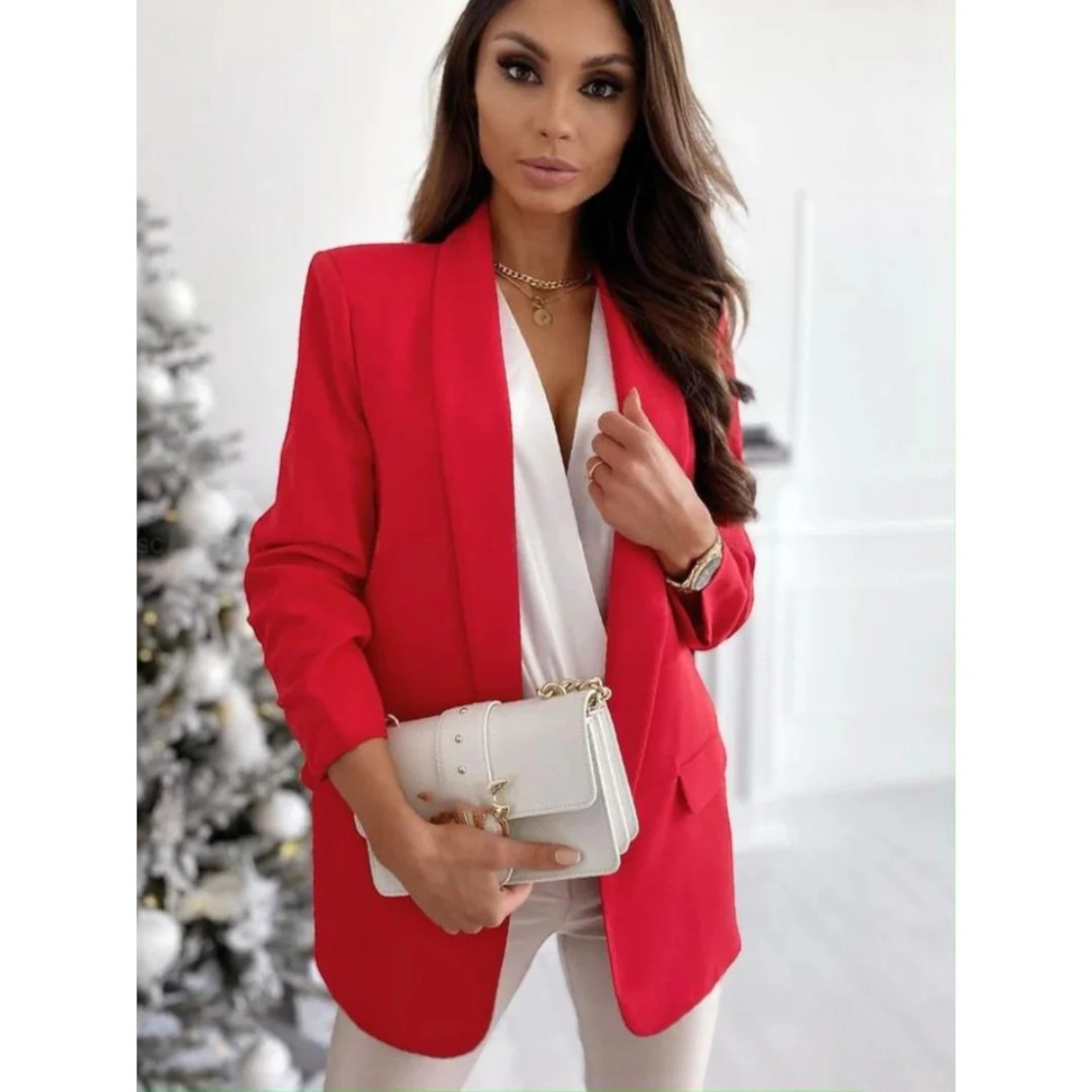 Chaveli | Stilvoller Blazer Mit Offener Vorderseite Für Damen | Schick