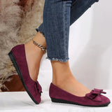 Atmungsaktive Flache Schuhe Mit Schleifenknoten Für Frauen