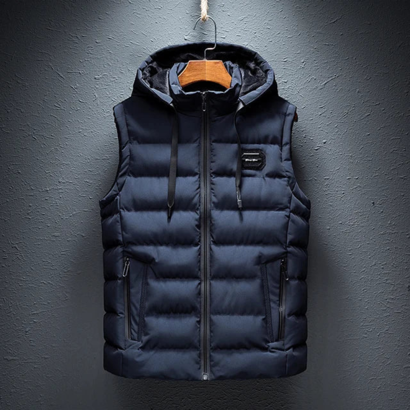 Herren Bodywarmer Mit Kapuze Und Reißverschluss | Ärmellos