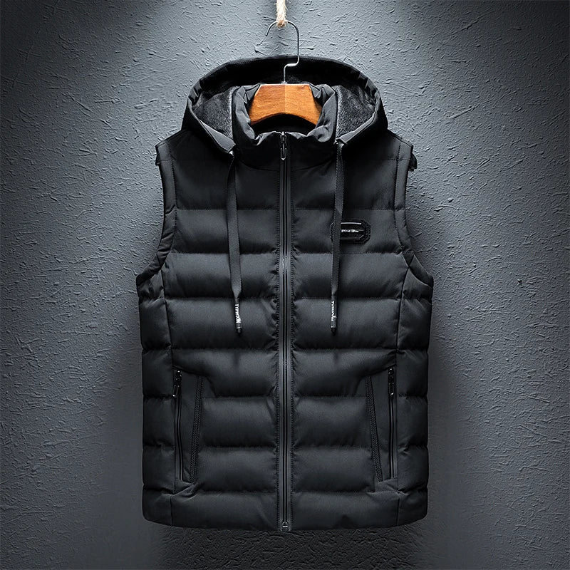 Herren Bodywarmer Mit Kapuze Und Reißverschluss | Ärmellos