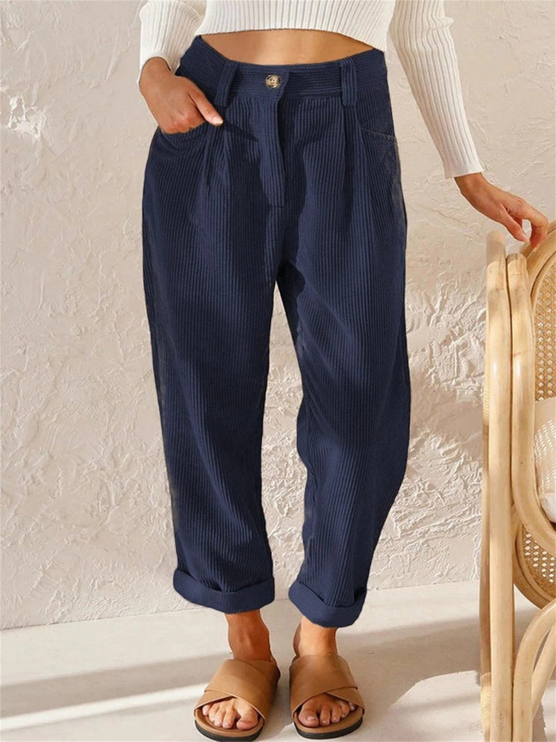 Bequeme Cordhosen Für Frauen | Hohe Taille