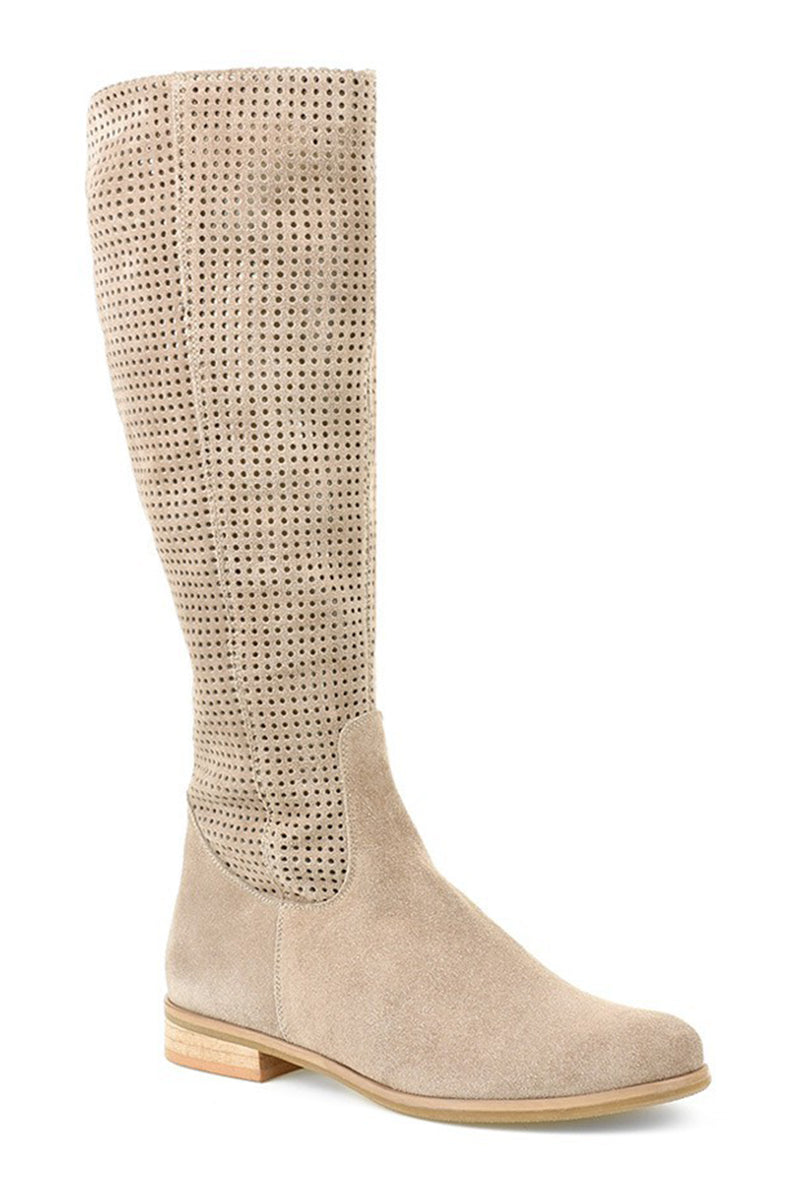Lässige Damenstiefel Mit Hohem Schaft | Mit Reißverschluss