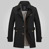 Lässiger Trenchcoat Mit Stehkragen Für Damen | Knopfdetails