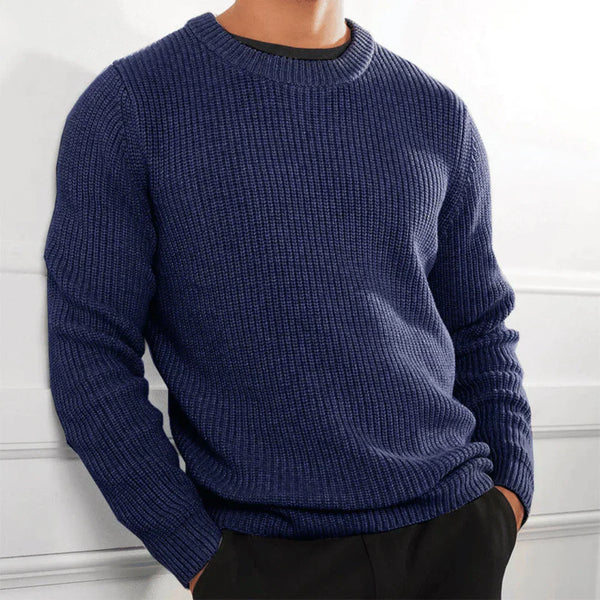 Stilvoller Strickpullover Mit Rundhalsausschnitt Für Herren | Winter
