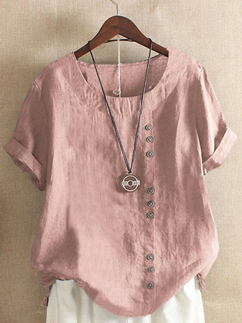 Leichte Sommerbluse Für Damen | Kurzarm