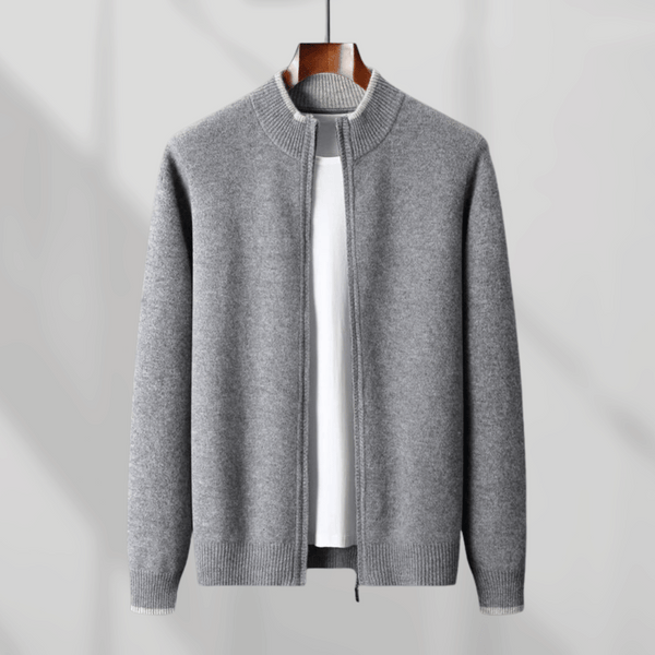 Herren Kaschmir Reißverschlussjacke Für Den Winter | Langarm