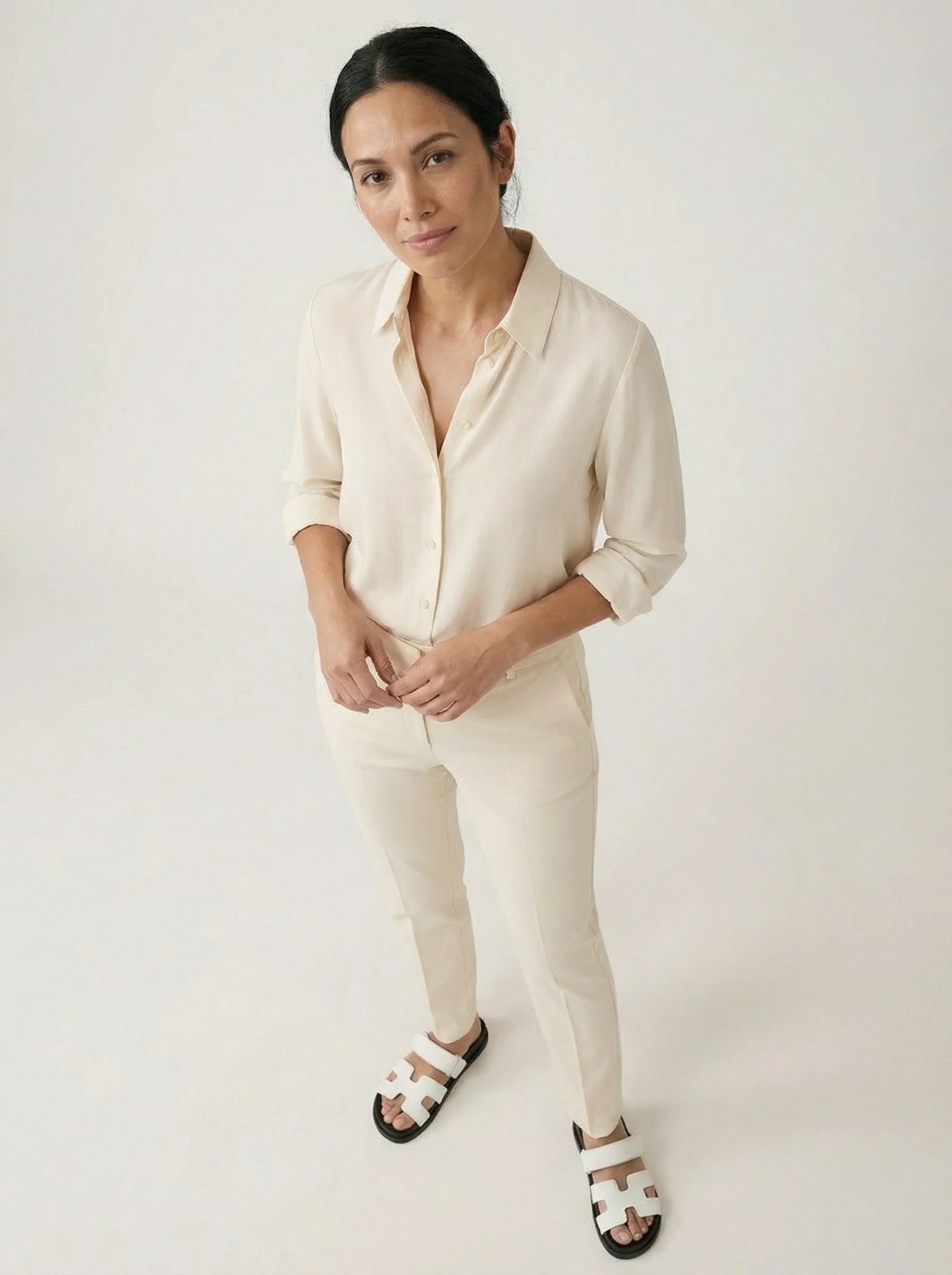 Sandalen Damen | Flacher Riemen Aufbau