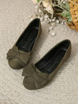 Elegante Flache Schuhe Mit Schleife Für Frauen