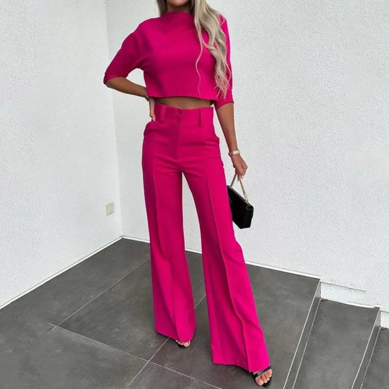 Trendiges Zweiteiliges Set Für Frauen | Oberteil Und Hose
