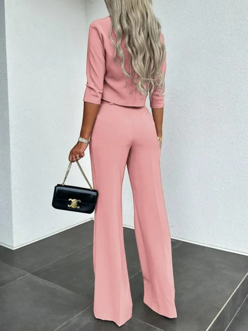 Trendiges Zweiteiliges Set Für Frauen | Oberteil Und Hose