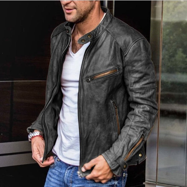 Thomas - Stilvolle Herren-Lederjacke