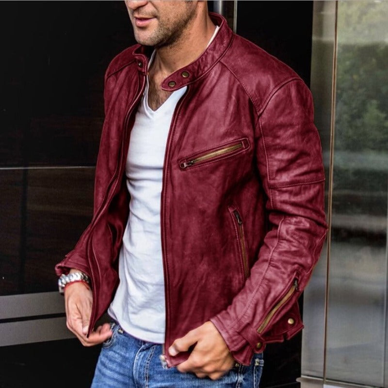 Thomas - Stilvolle Herren-Lederjacke