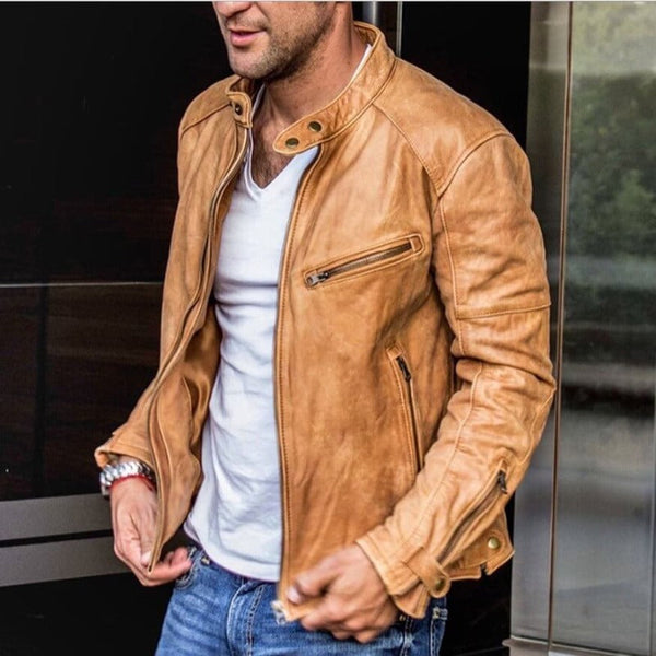 Thomas - Stilvolle Herren-Lederjacke