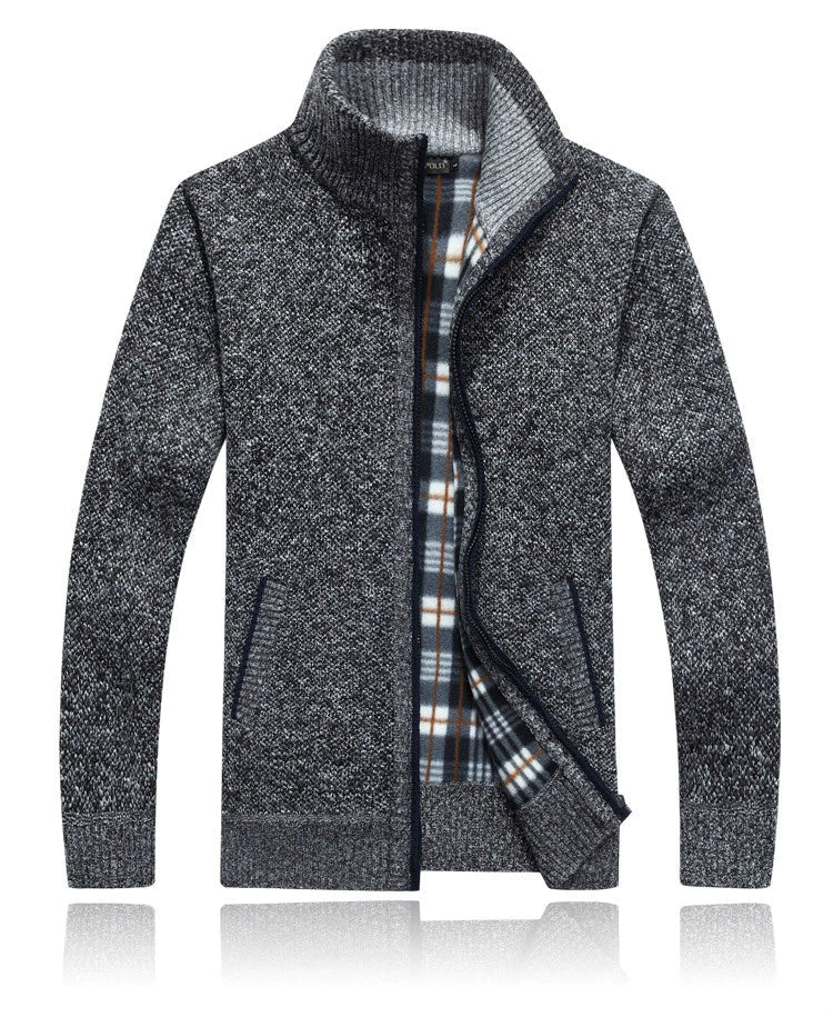 Lässiger Strickpullover Mit Stehkragen Für Herren | Winter