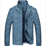 Moderne Übergangsjacke Mit Stehkragen Für Herren | Winter