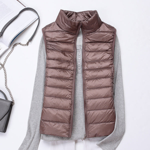 Winter Pufferweste Mit Reißverschluss Für Damen | Ärmellos