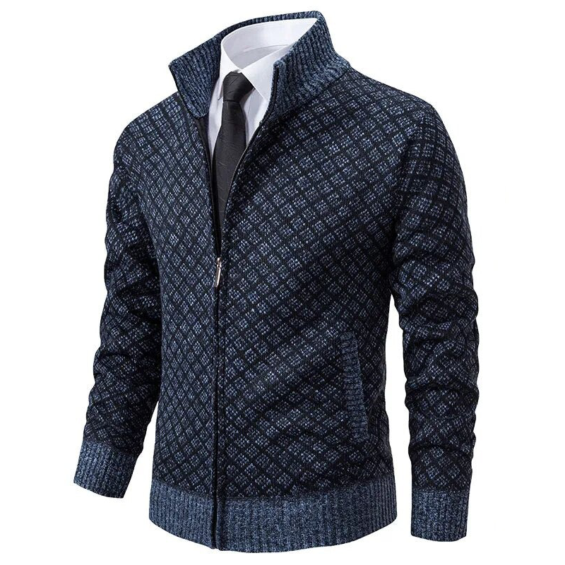 Strickpullover Mit Rautenmuster Für Herren | Lange Ärmel