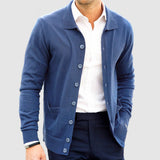 Herren Winter Strickjacke Mit Kragen | Mit Tasche