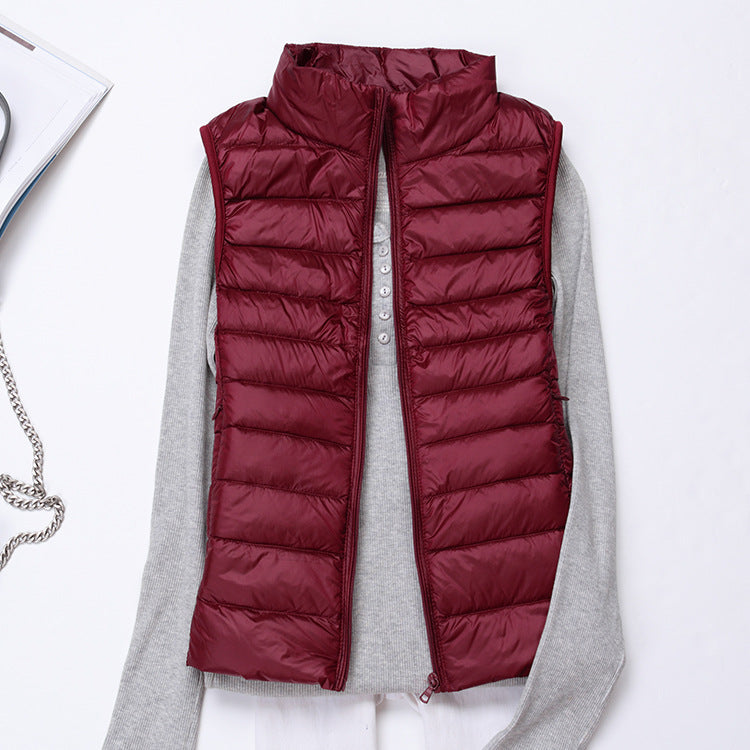 Winter Pufferweste Mit Reißverschluss Für Damen | Ärmellos