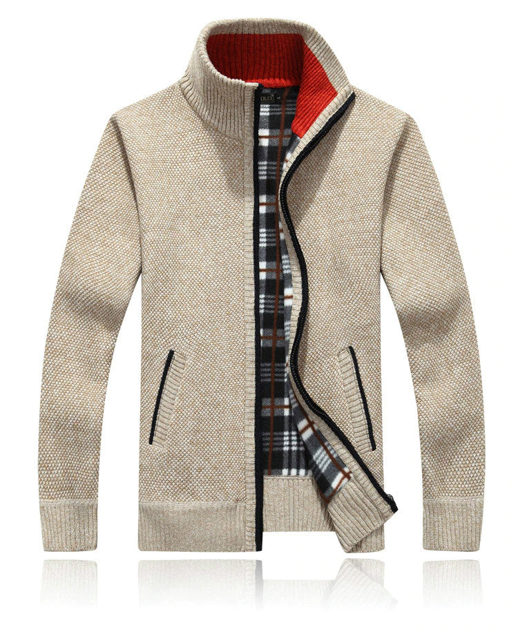 Lässiger Strickpullover Mit Stehkragen Für Herren | Winter