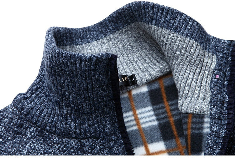 Lässiger Strickpullover Mit Stehkragen Für Herren | Winter