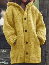 Übergroßer Cardigan Mit Kapuze Für Damen | Lang