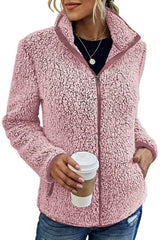 Lara - Teddy Fleece Damen Strickjacke