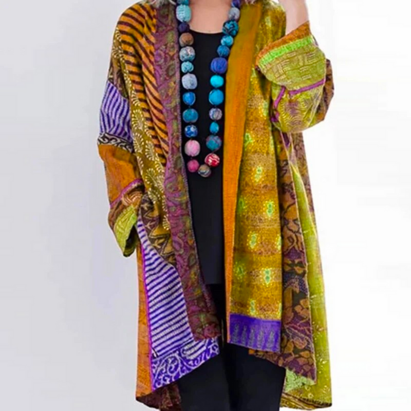 Bohème Kimono Strickjacke Für Frauen | Vintage