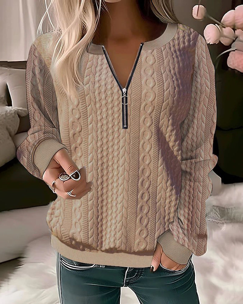 Kare - Pullover aus Wolle mit Reißverschluss