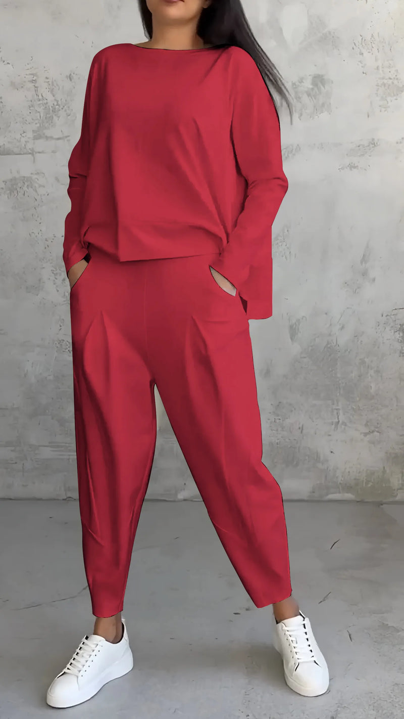 Damen Jogging Set Mit Langarm | Zweiteilig