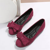 Elegante Flache Schuhe Mit Schleife Für Frauen
