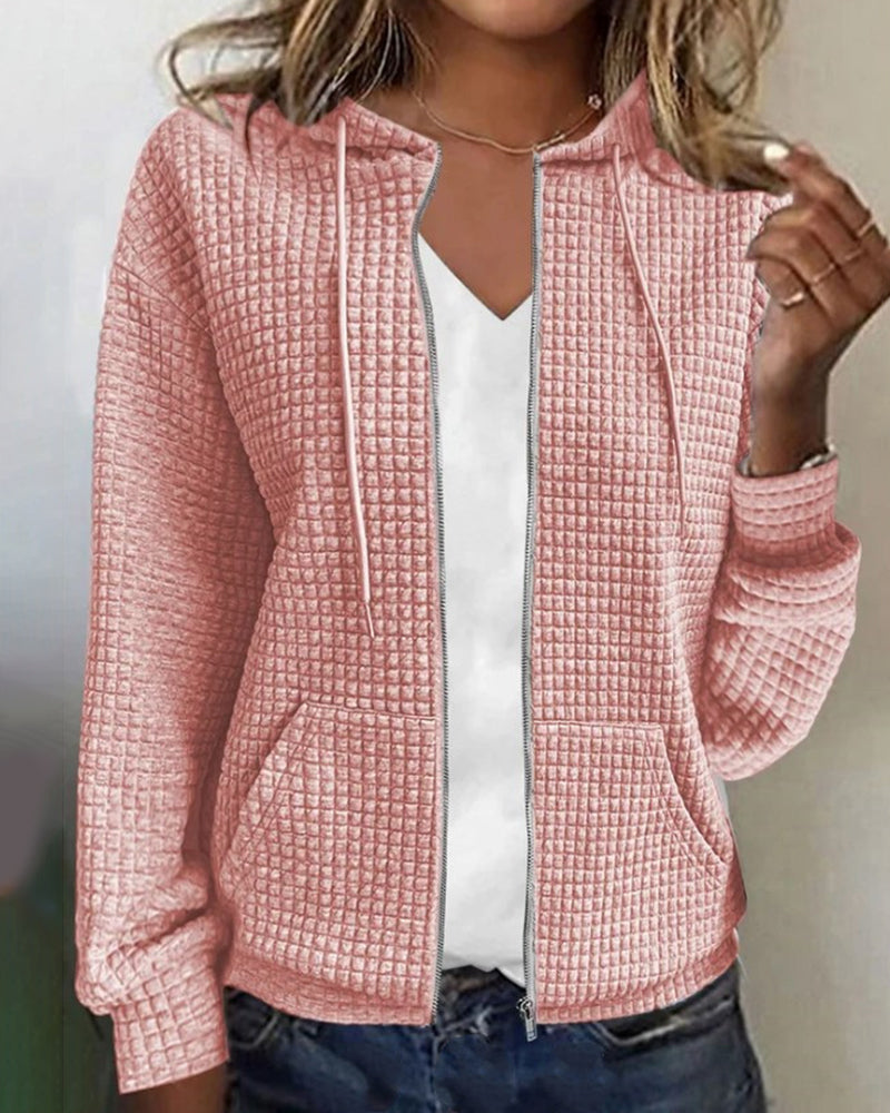 Hoodie Mit Struktur Für Damen | Langarm