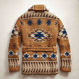 Herren Winter Strickjacke Mit Offener Vorderseite Und Gürtel | Lange Ärmel