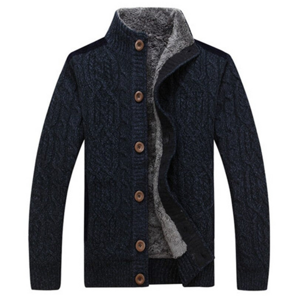 Gestrickte Jacke Mit Knöpfen Für Herren | Lange Ärmel