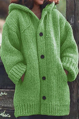 Übergroßer Cardigan Mit Kapuze Für Damen | Lang