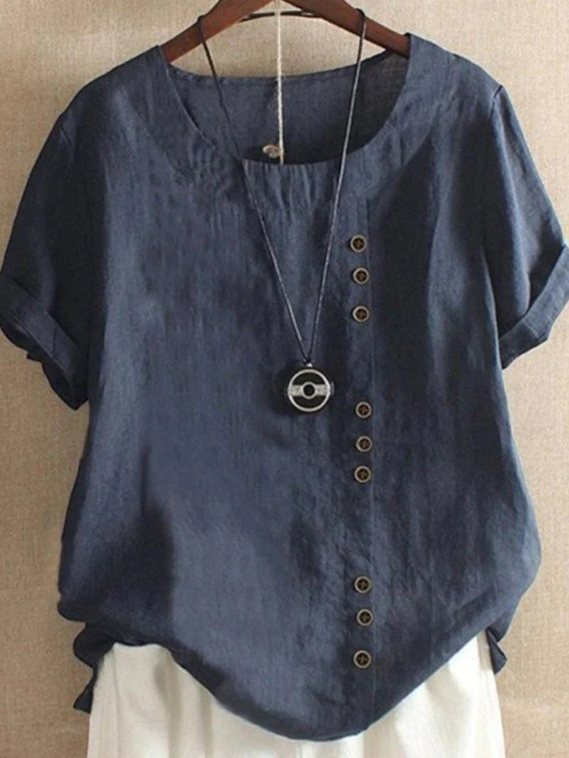 Leichte Sommerbluse Für Damen | Kurzarm