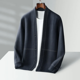 Moderne Strickjacke Mit Offener Vorderseite Für Herren | Lange Ärmel