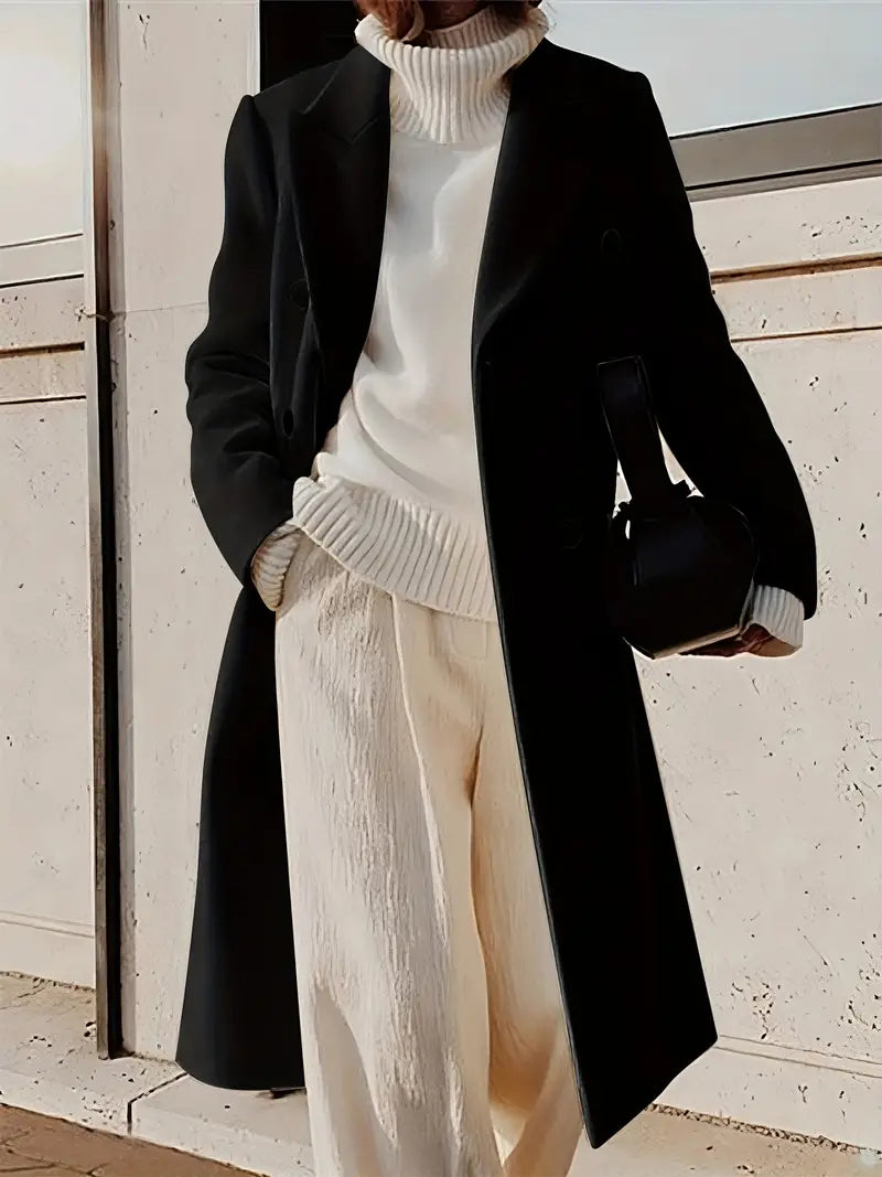 Langmantel Für Damen | Knopfleiste