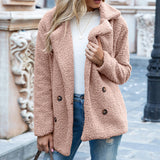 Stylischer Teddymantel Mit Knopfleiste Für Frauen | Warm
