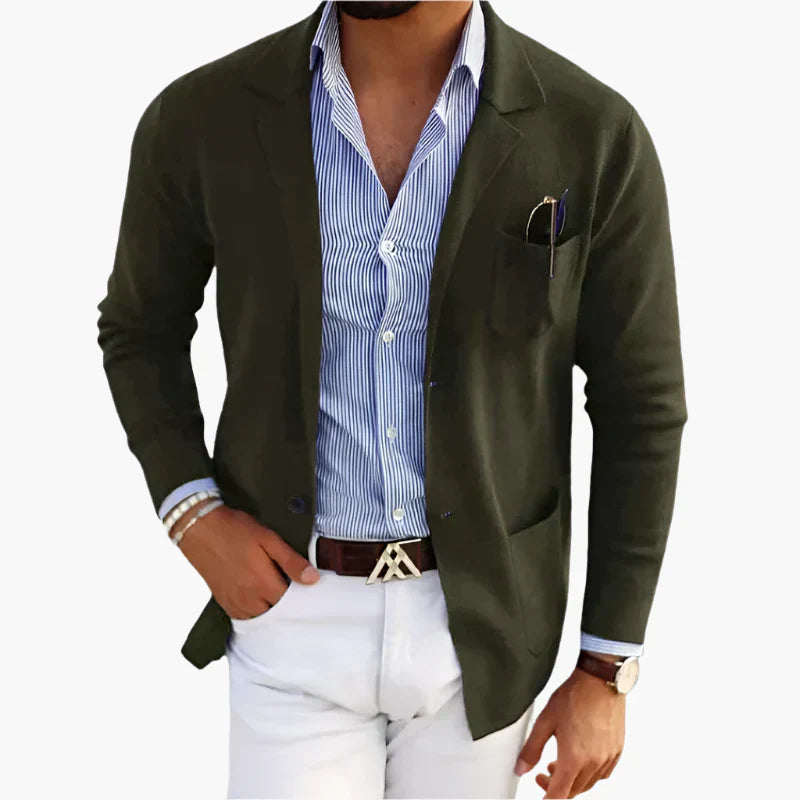 Herrenblazer Mit Knöpfen Und Langen Ärmeln | Tasche