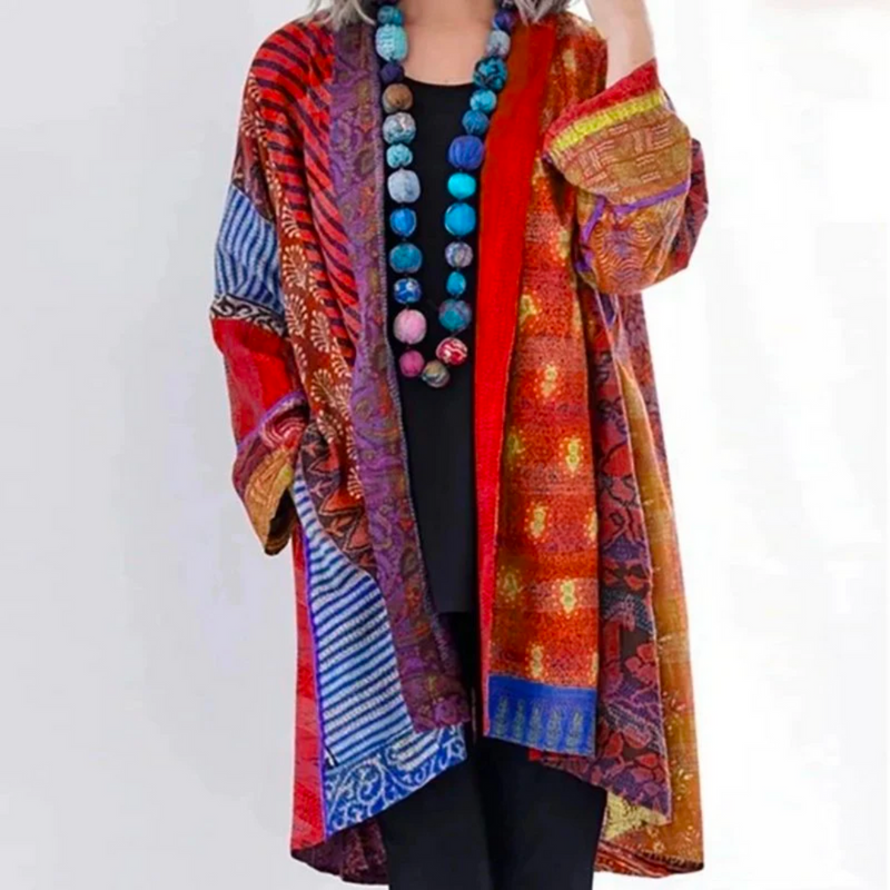 Bohème Kimono Strickjacke Für Frauen | Vintage