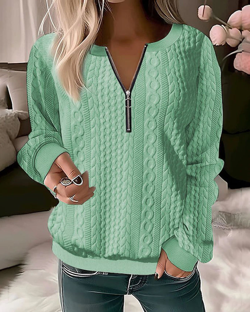 Kare - Pullover aus Wolle mit Reißverschluss