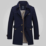 Lässiger Trenchcoat Mit Stehkragen Für Damen | Knopfdetails