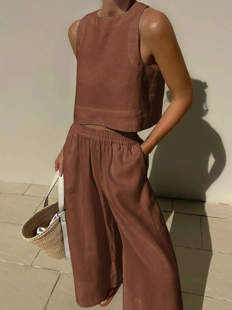 Elegantes Zweiteiler-set Für Damen | Sommer