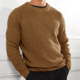 Stilvoller Strickpullover Mit Rundhalsausschnitt Für Herren | Winter