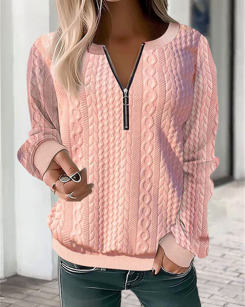 Kare - Pullover aus Wolle mit Reißverschluss
