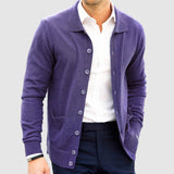 Herren Winter Strickjacke Mit Kragen | Mit Tasche