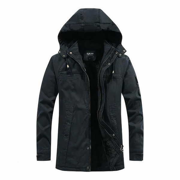 Stylische Herren Winterjacke | Mit Kapuze